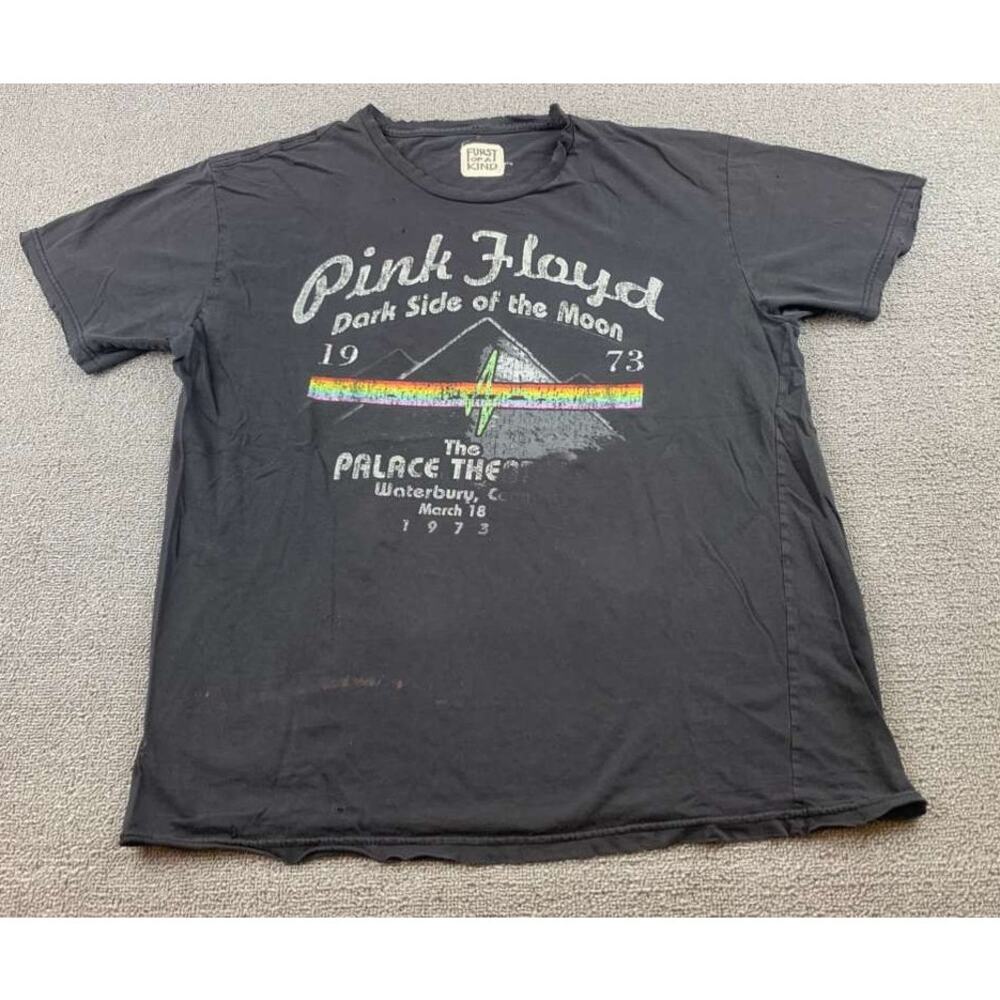 VTG Furst Of A Kind T Shirt Large Black Pink Floyd Dark Side Of The Moon Graphic